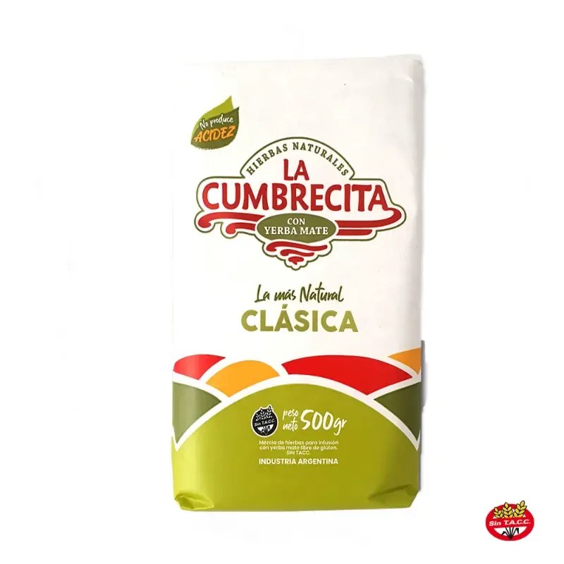 Yerba Mate Clásica con Hierbas LA CUMBRECITA 500 gr