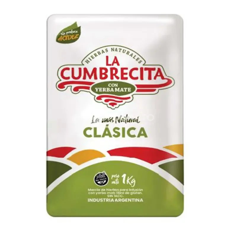 Yerba Mate Clásica con Hierbas LA CUMBRECITA 1 kg