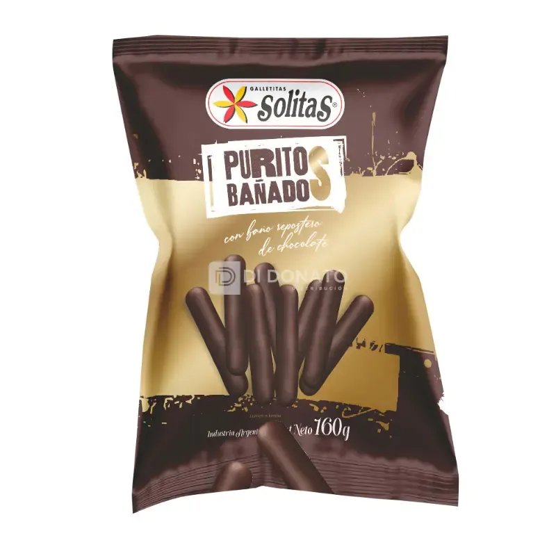 Puritos Bañados Chocolate SOLITAS 160 gr