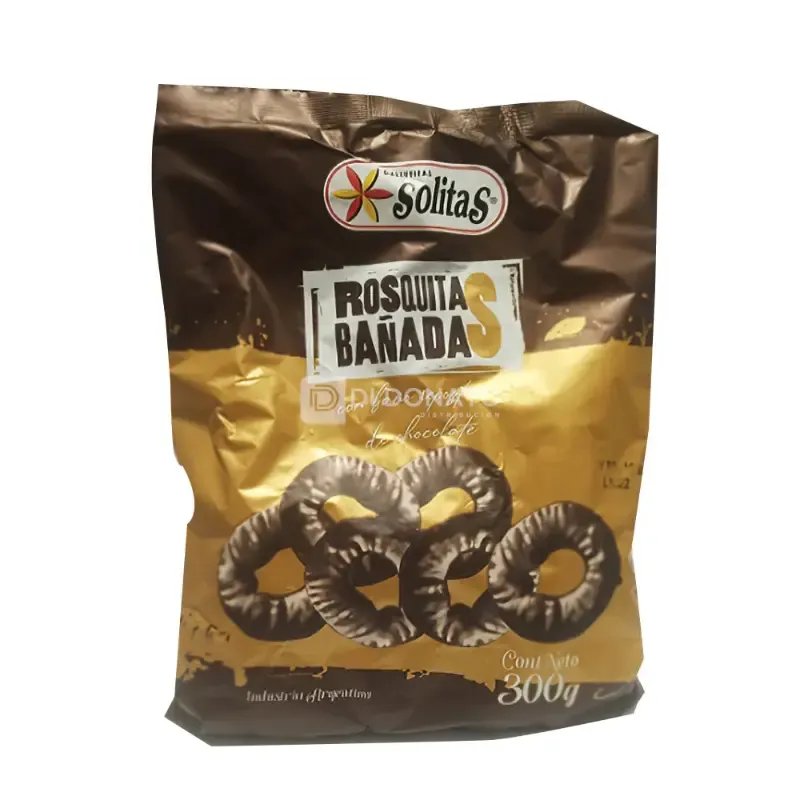 Rosquitas Bañadas Chocolate SOLITAS 300 gr