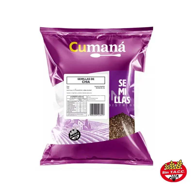 Semillas Chia Flow CUMANA Pack 250 gr