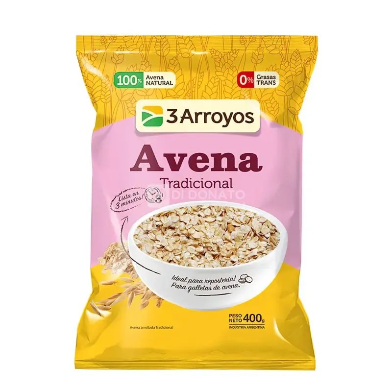 Avena Tradicional 3 ARROYOS 22 x 400 gr