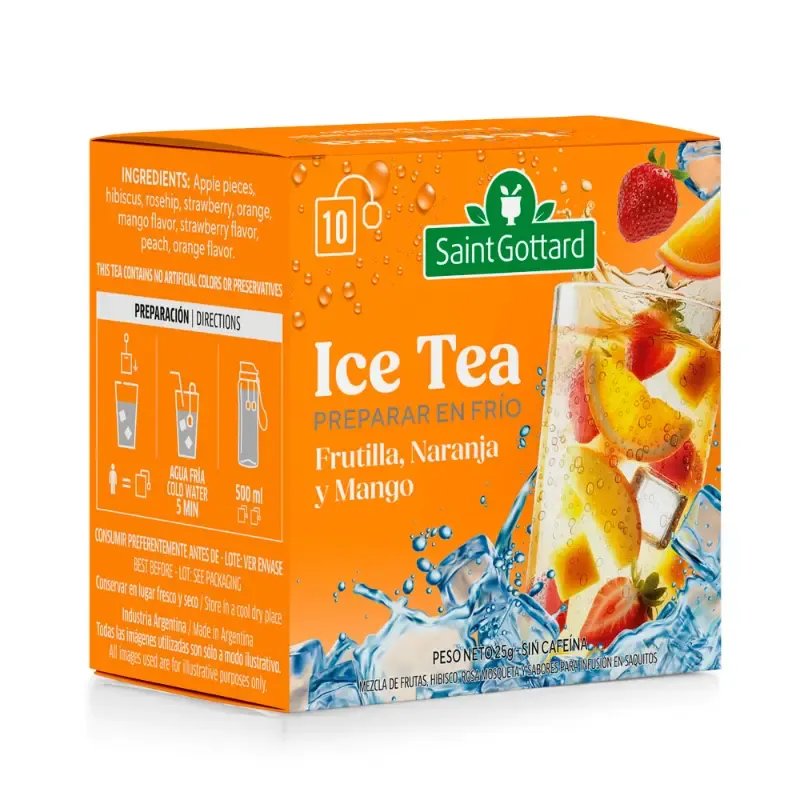 Ice Tetra Frutilla,naran y Mango S.GOTTARD 10 saq