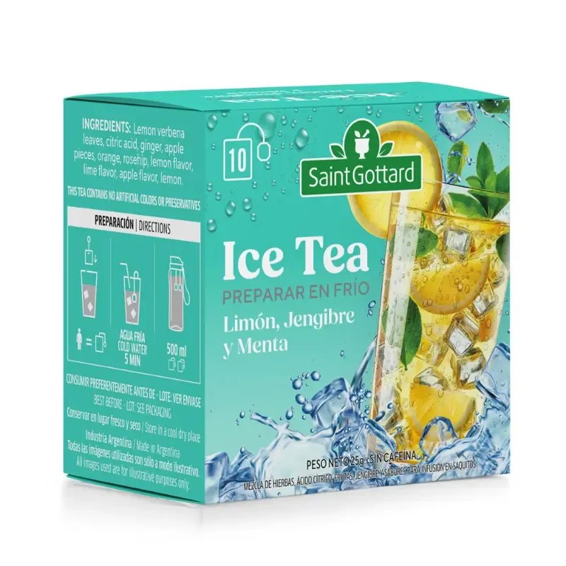 Ice 利樂包 檸檬,jeng 與 薄荷 S.GOTTARD 10 包