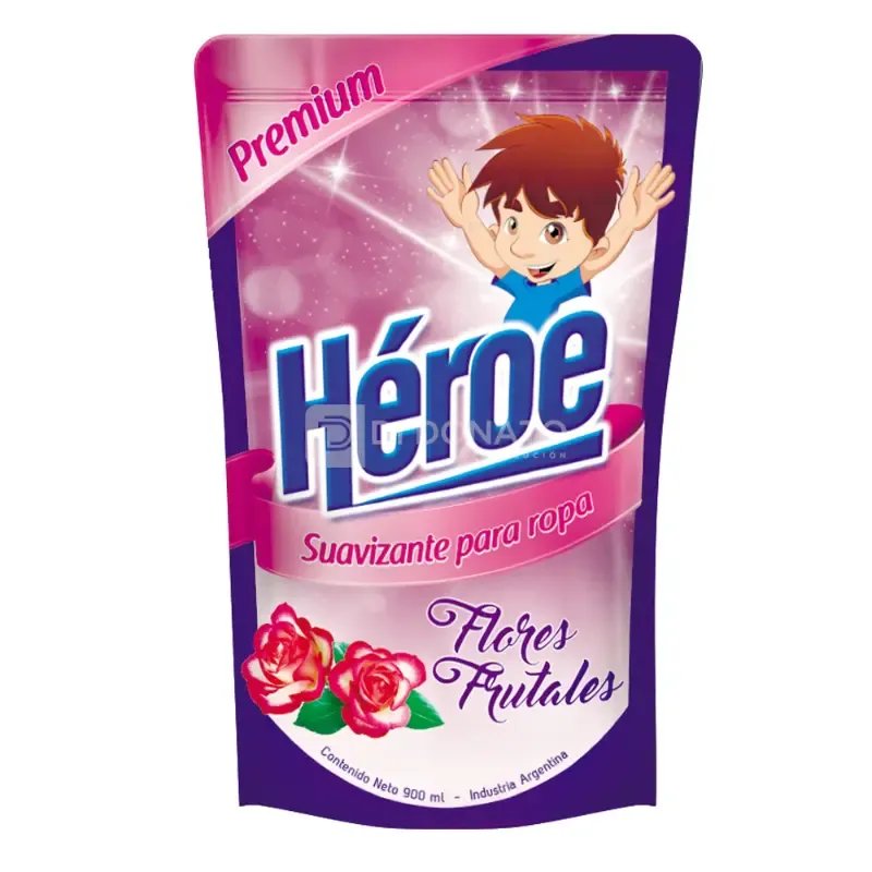 Suavizante Ropa Flores Frutales HEROE Doypack 900 cc