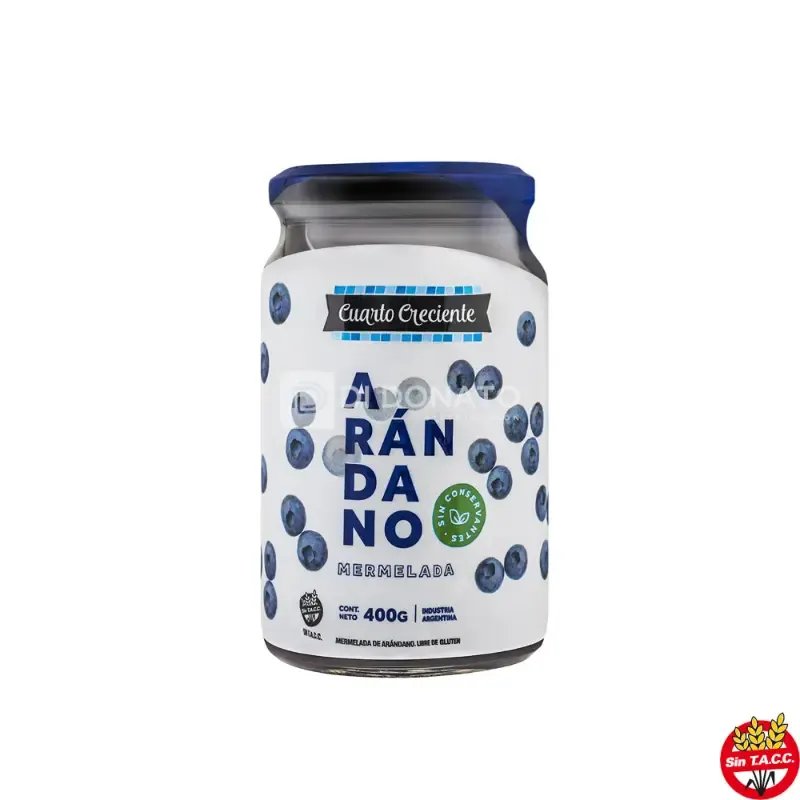 Mermelada Arándanos CUARTO CRECIENTE 400 gr