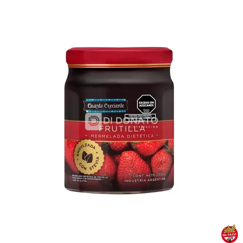 Mermelada Stevia Frutilla CUARTO CRECIENTE 280 gr