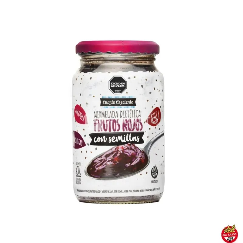 Mermelada Semil Stevia Frutos Rojos CUARTO CRECIENTE 400 gr