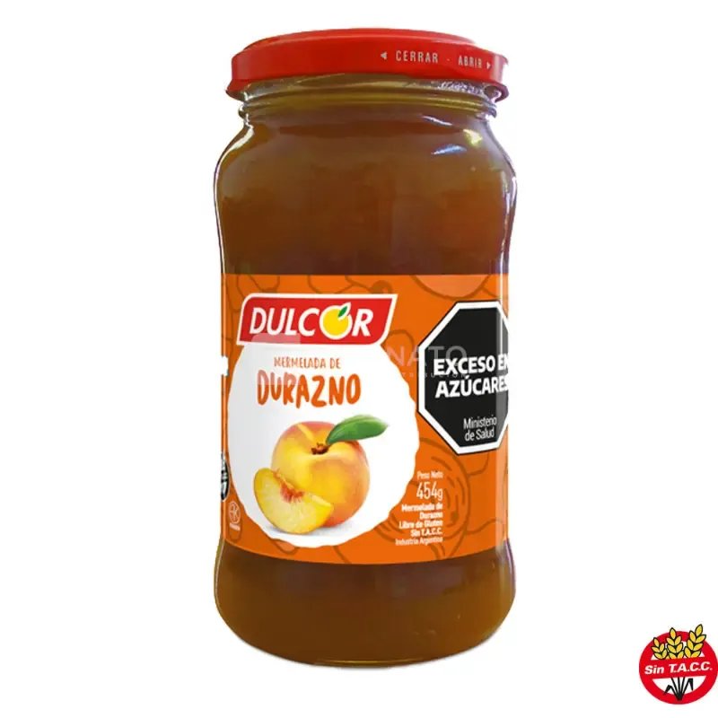 Mermelada Durazno DULCOR Frasco 454 gr